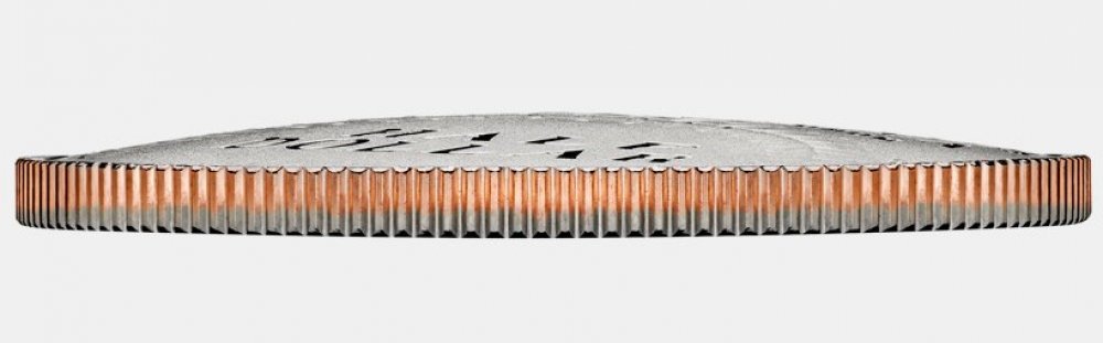 Primera moneda curvada de la Casa de Moneda de los EE. UU.