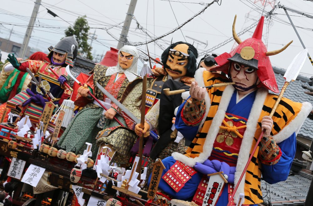 Festival de marionetas Mikuni en Japón
