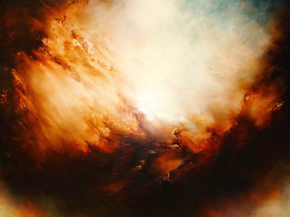 Simon Kenny's abstract paintings