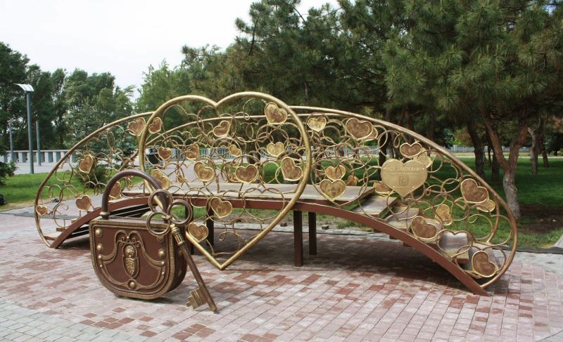 Bridge of lovers in Sunny