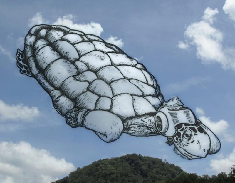 Drawings on the clouds