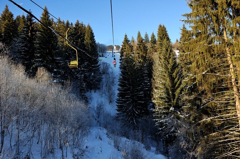 Suspended cable car Подвесная канатная дорога