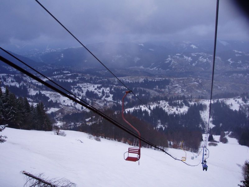 Suspended cable car Подвесная канатная дорога