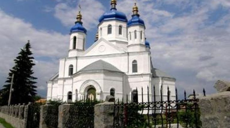 Orthodox Mikhailovskaya church in Lysyanka