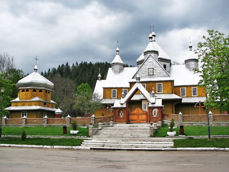 Church of the Assumption, Verkhovyna Успенская церковь, Верховина