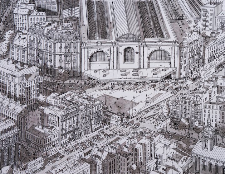 Малюнки міст по пам'яті