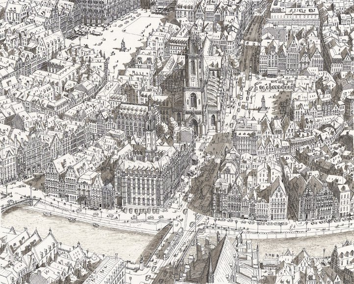 Малюнки міст по пам'яті