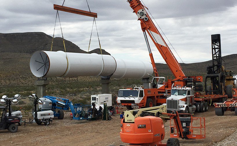 The first Hyperloop test