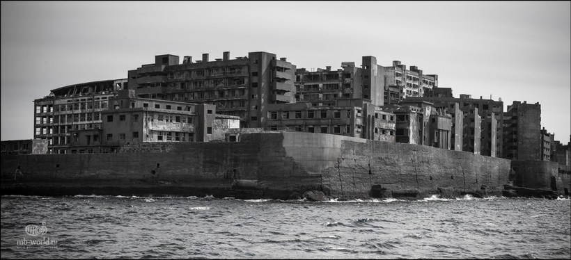 The deserted ghost island of Hasim in Japan Заброшенный остров-призрак Хасима в Японии