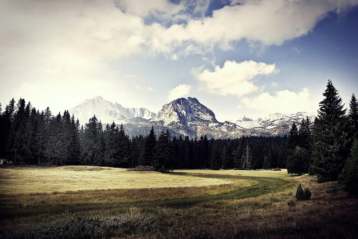 Panorama of the Durmitor massif from the Sinyavina plateau