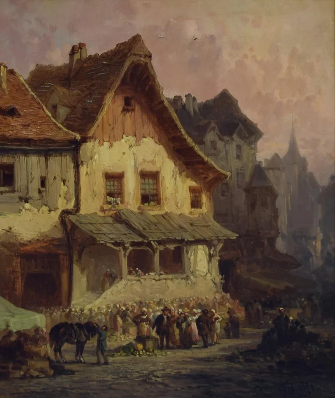 Историческое здание Kornhaus (Зернохранилища) на площади Kornhausplatz в центре Берна