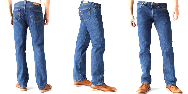 Classic cut of men's jeans